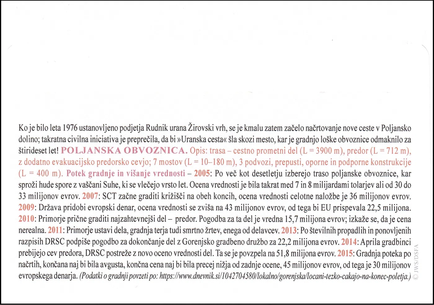 ODPRTJE POLJANSKE OBVOZNICE